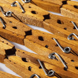 30-Piece Large Wooden Clothespins for Crafts and Photo Displays
