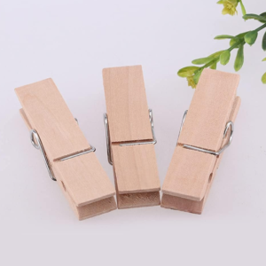 30-Piece Large Wooden Clothespins for Hanging and Craft Projects