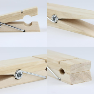 6-Piece Heavy-Duty Large Wooden Clothespins