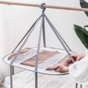 1-Piece Three-Tier Foldable Mesh Sweater Drying Rack