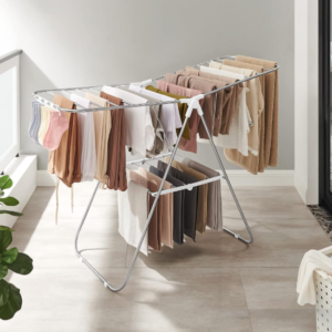 Foldable Space-Saving Steel Laundry Drying Rack