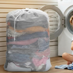 6-Pack Extra Large Mesh Laundry Bags with Drawstring Closures