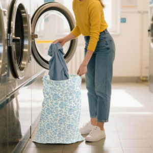 Large Laundry Backpack Bag for Travel and Dorm Storage